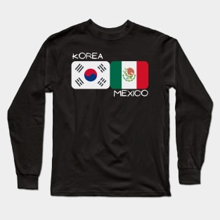 Korean Mexican - Korea, Mexico Long Sleeve T-Shirt